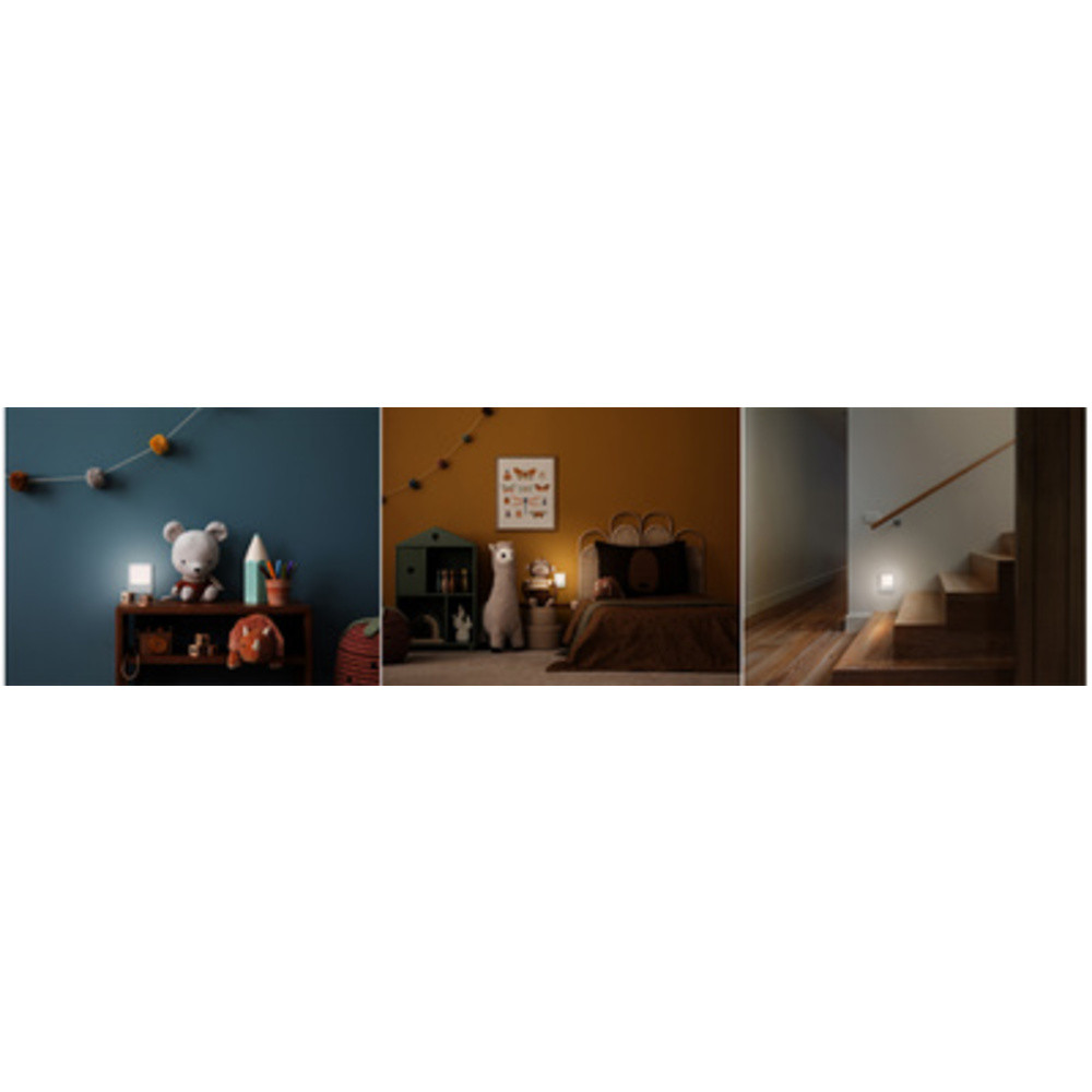 Lumière d'orientation 'Motion Sensor Plug Light' blanc