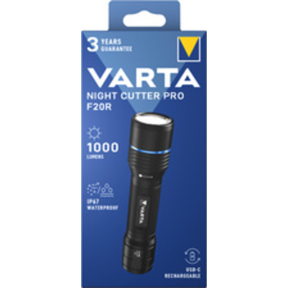 Varta Lampe torche Night Cutter Pro F40R 2000 lm IP67 USB rechargeable - vue 6