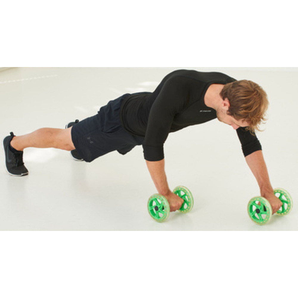 Roues abdominales Dual Core Wheels, noir/vert