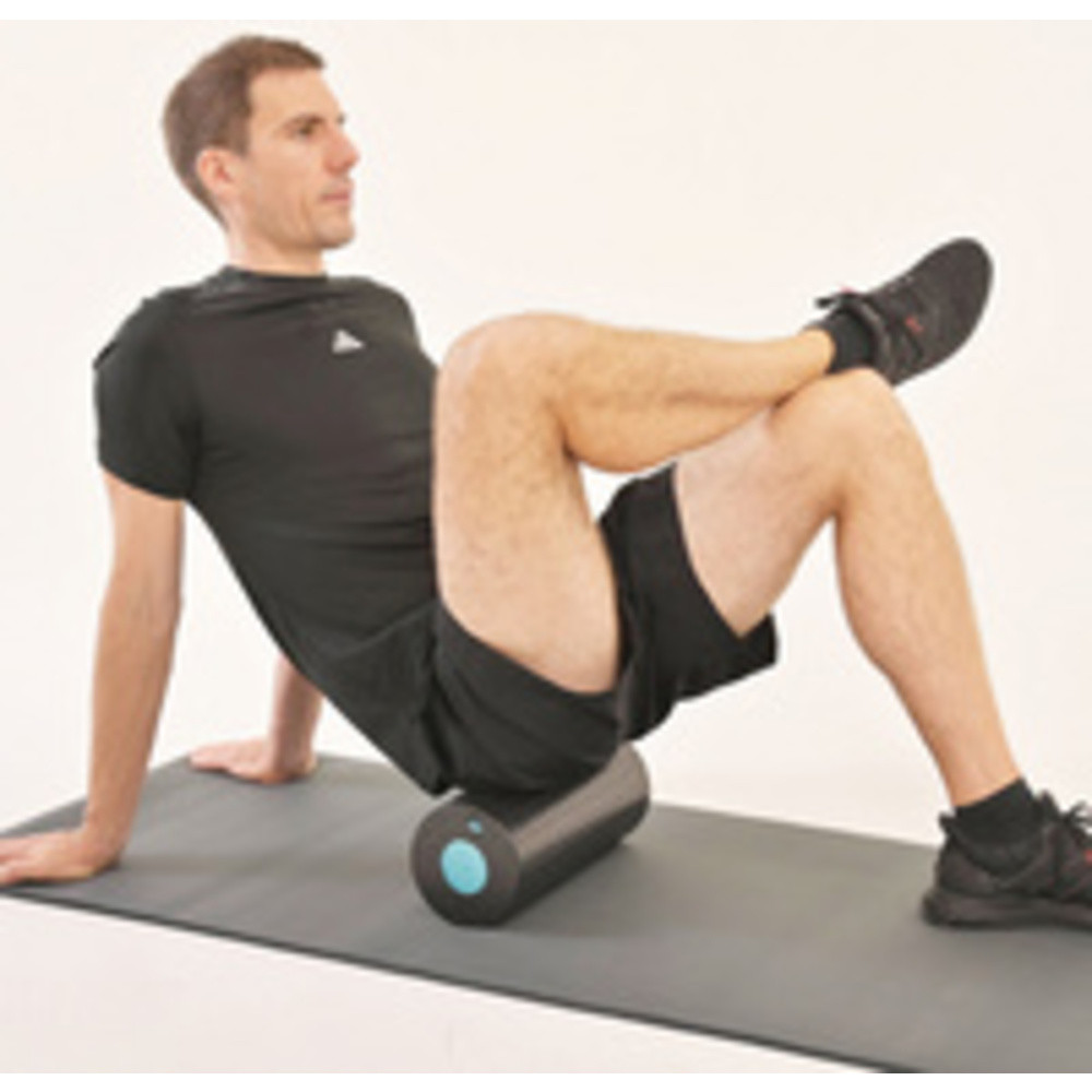Rouleau de massage 2 en 1, noir/bleu