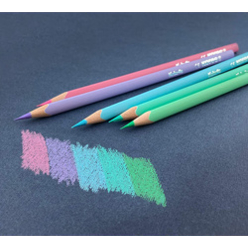 Kores Crayons de couleur triangulaires "Kolores Pastel" étui carton de 24 pièces 24x - vue 2