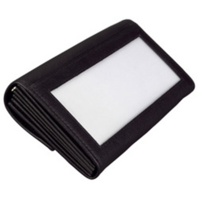 Portefeuille de serveur, en cuir, noir