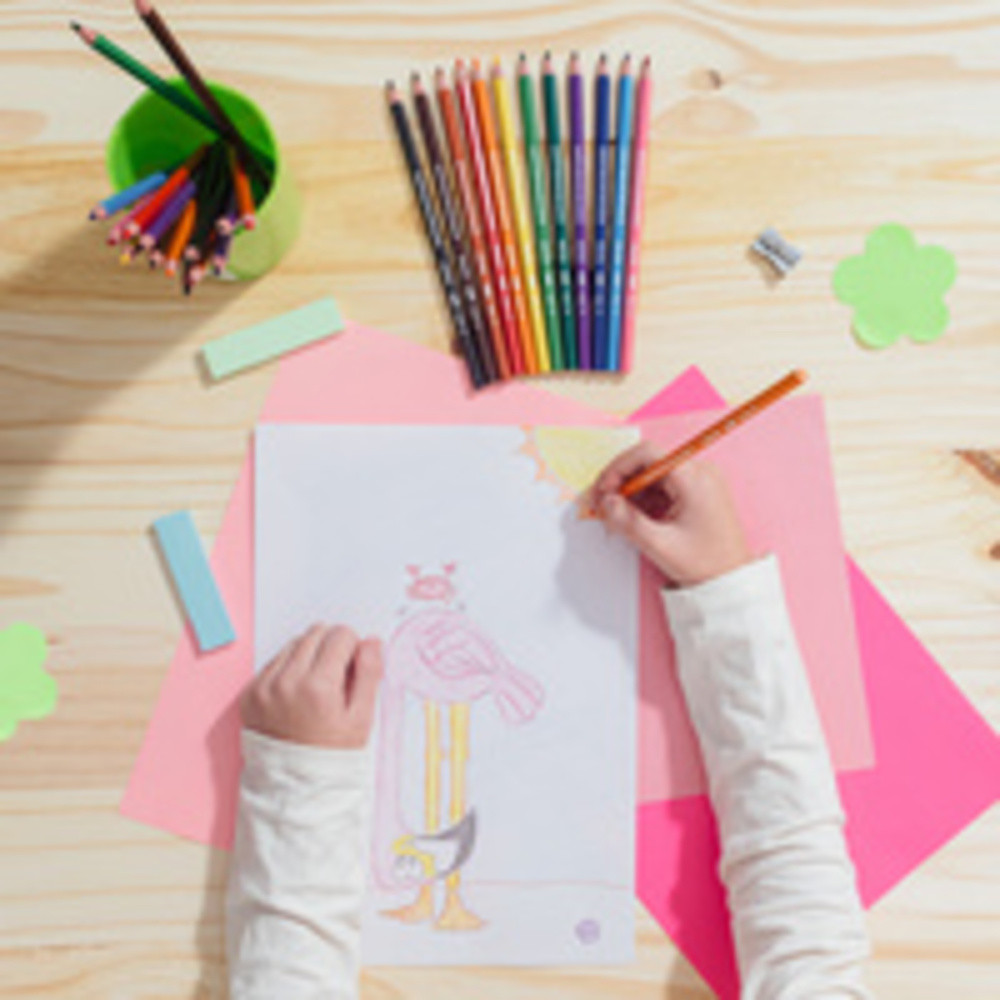 KIDS Crayon de couleur Evolution ecolutions étui de 12
