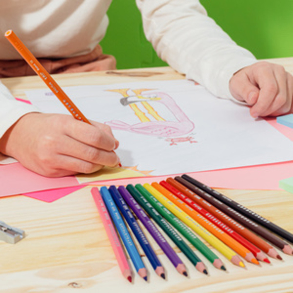 KIDS Crayons de couleur Evolution ecolutions boîte en