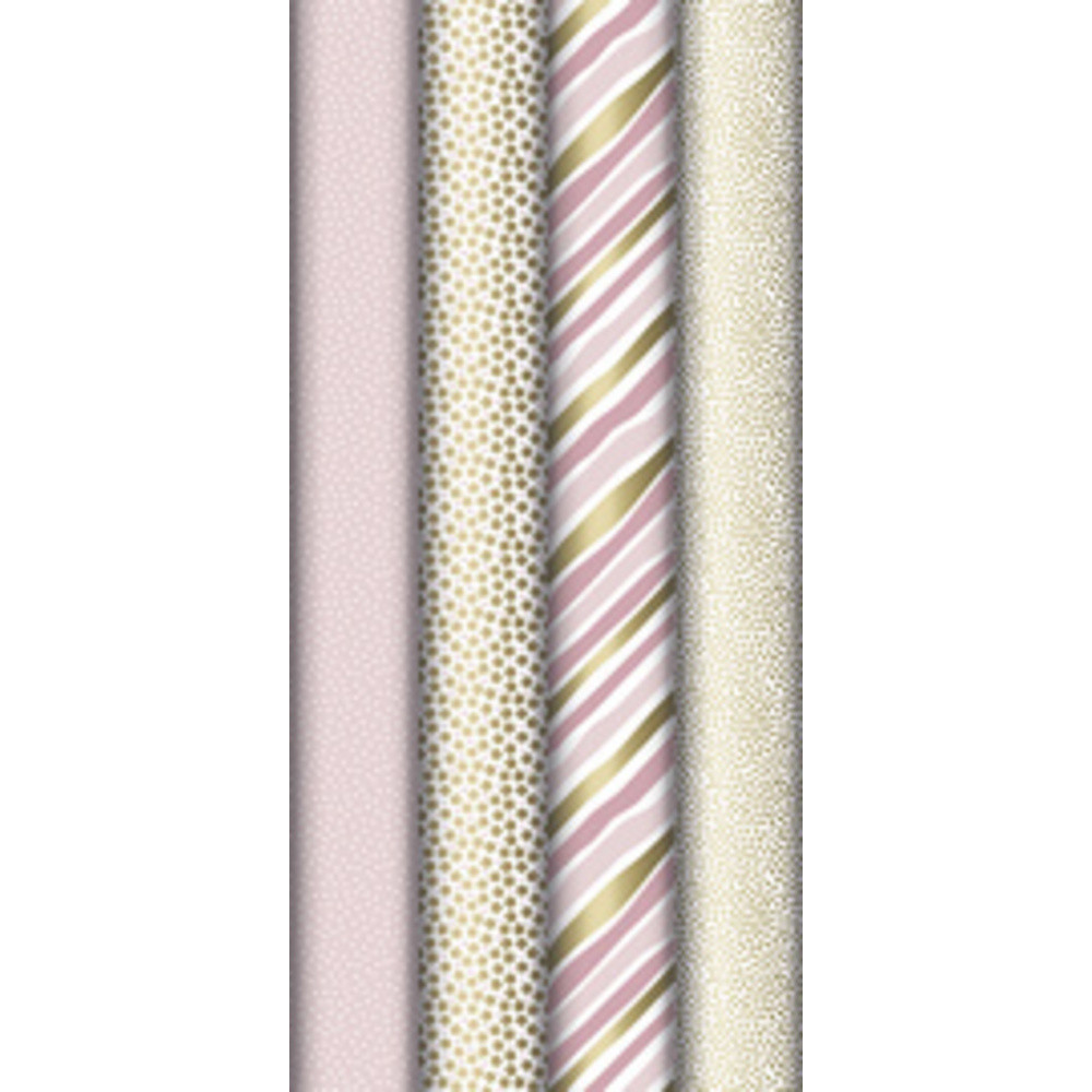 Papier cadeau 'Excellia rosé', en présentoir