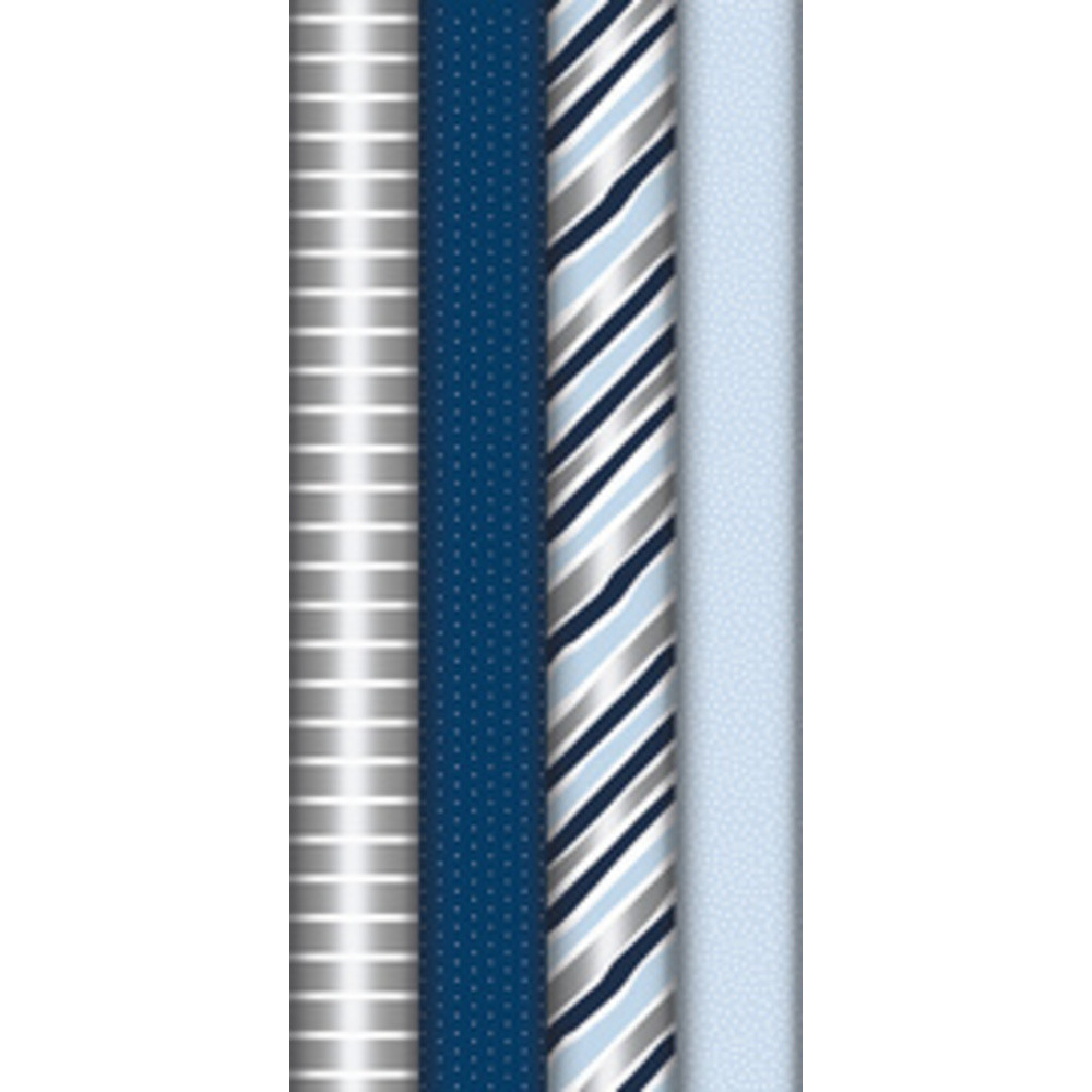 Papier cadeau 'Excellia bleu', en présentoir