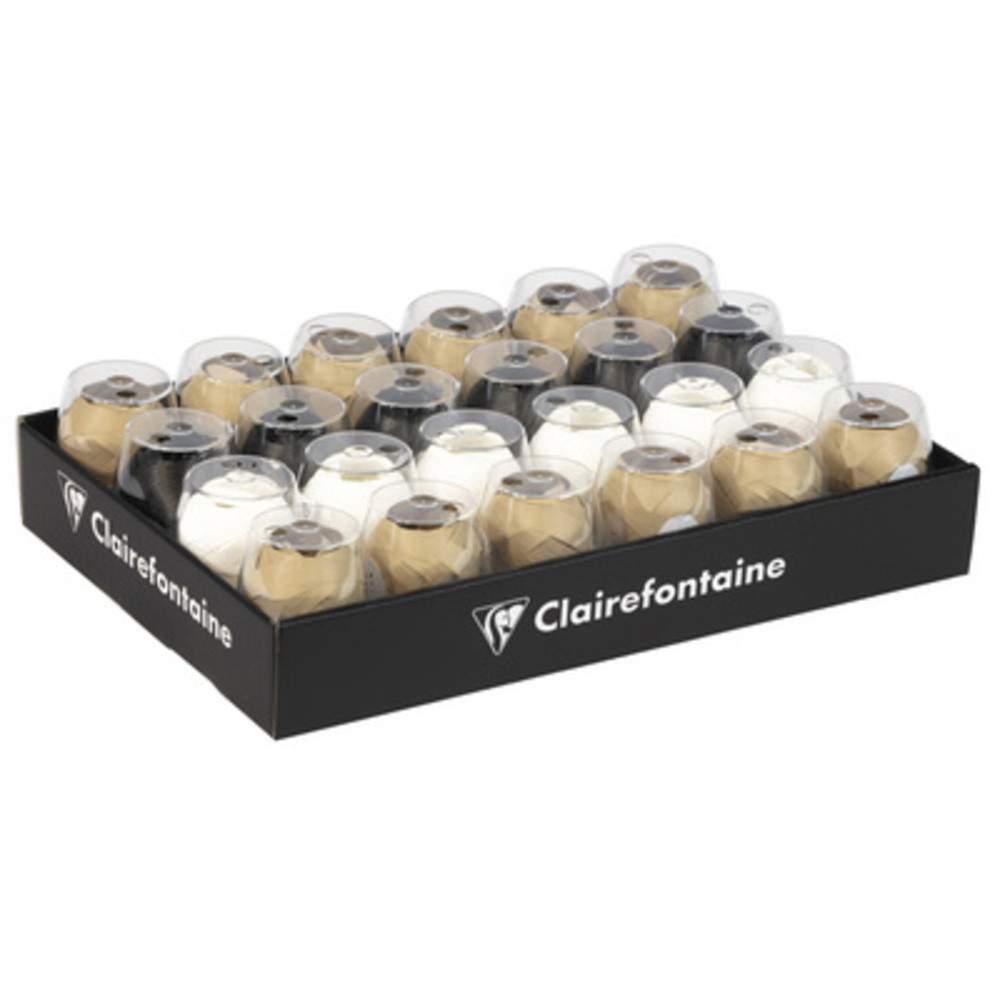 CLAIREFONTAINE+Bolduc+en+pelote,+mat,+assorti