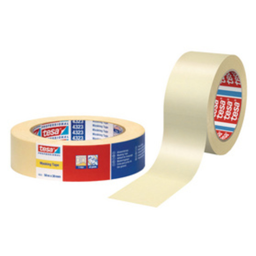 Ruban de masquage universel en papier plat et légèrement crêpé pour le masquage général le marquage et les fixations légères. - vue 2