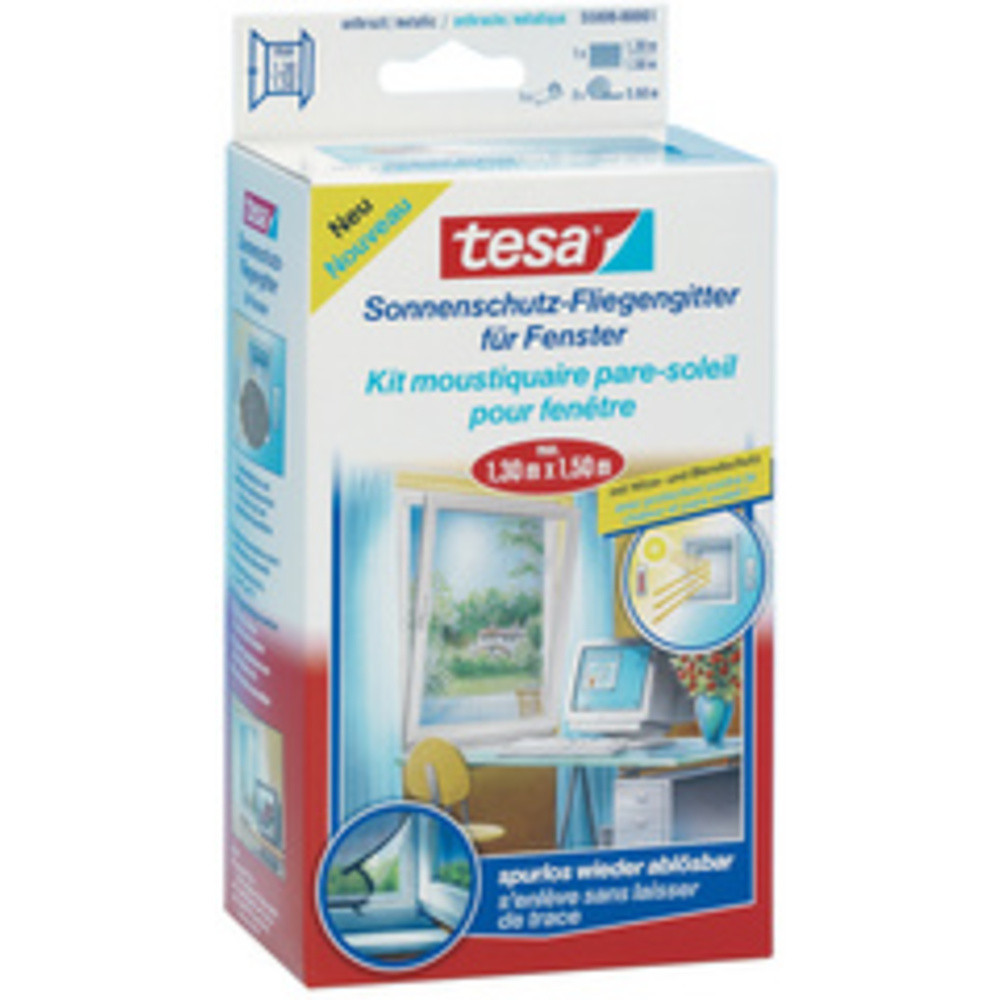 TESA Moustiquaire avec protection solaire pour fentre
