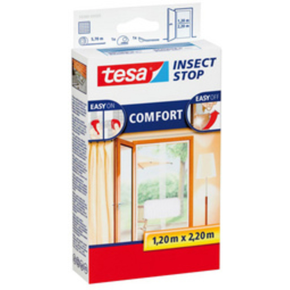TESA Moustiquaire COMFORT portes, 2x (0,65 m x 2,50 m)