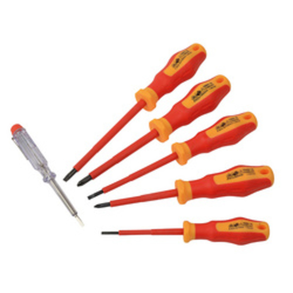 BRÜDER MANNESMANN Jeu de tournevis VDE, 6 pièces