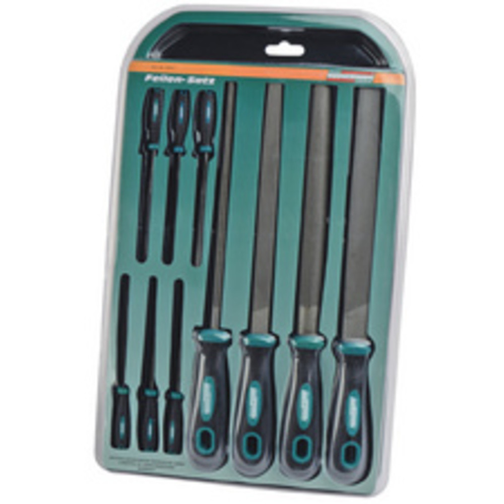 BRÜDER MANNESMANN Kit de limes d'atelier, 10 pièces, blister