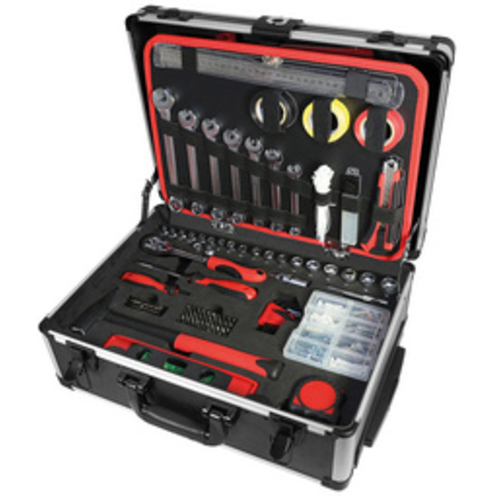 Boîte à outils 211 pièces en valise alu