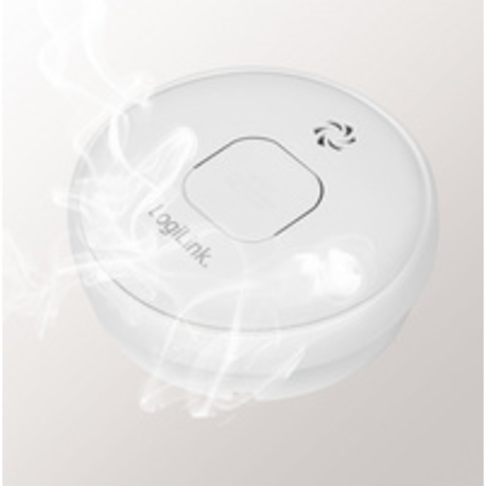 LOGILINK Dtecteur de fume Longlife, blanc