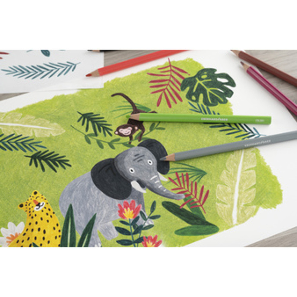 EBERHARD FABER Crayon de couleur COLORI Jumbo, boîte de 72