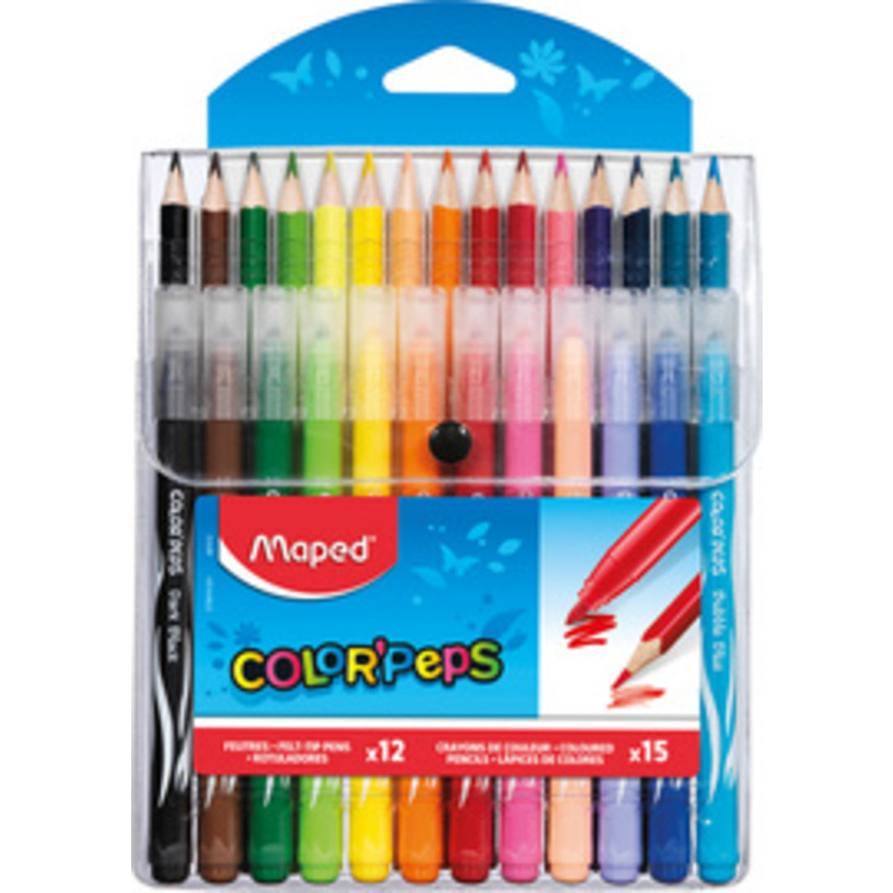 Multi-pack de crayons de couleur et feutres COLOR'PEPS