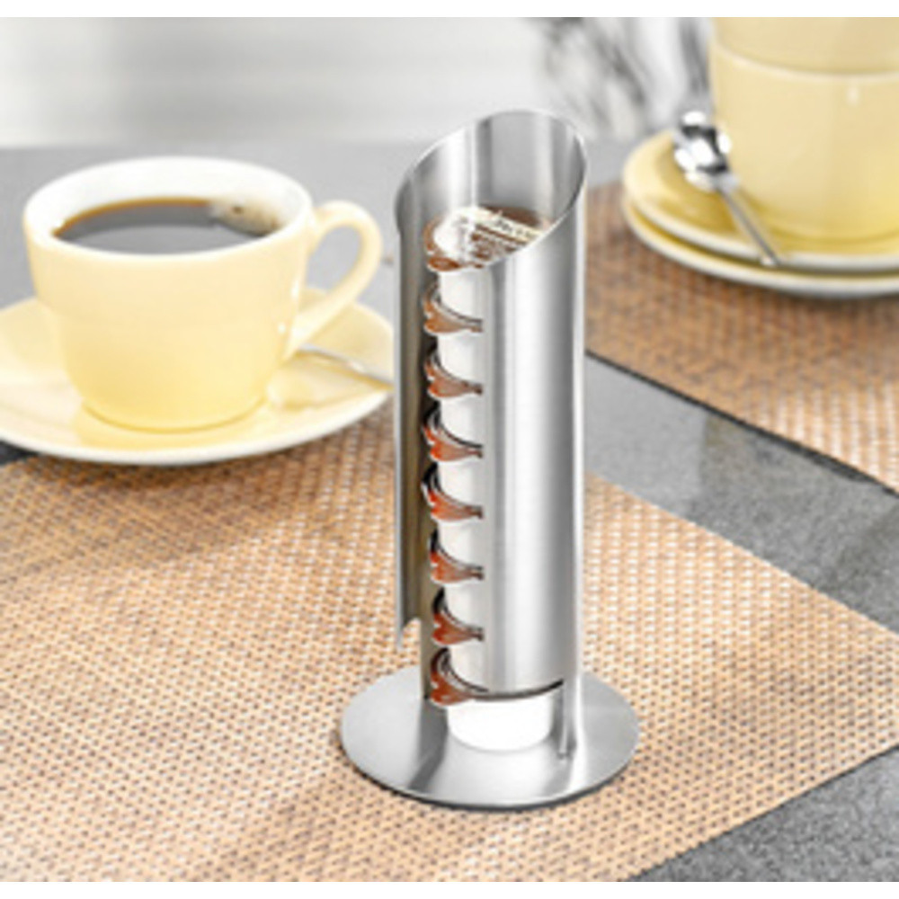 Distributeur de capsules de lait, en acier inox