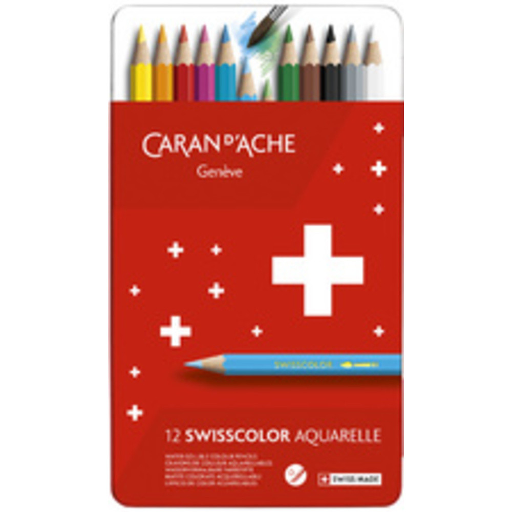 CARAN D'ACHE Crayons de couleur SWISSCOLOR Aquarelle
