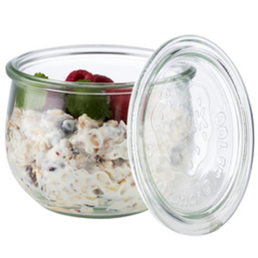 Bocal Weck avec couvercle, forme tulipe, 220 ml, set x12