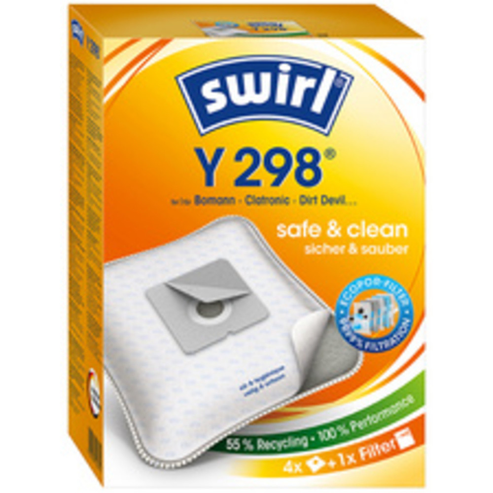 SWIRL+Sac+d%27aspirateur+Y+298,+avec+filtre+MicroporPlus