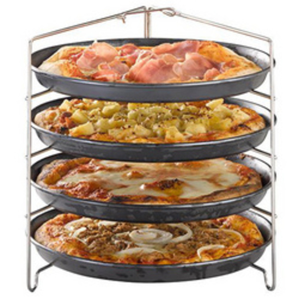 Support pour 4 plaques à pizza, (L)260x(P)250x(H)260 mm