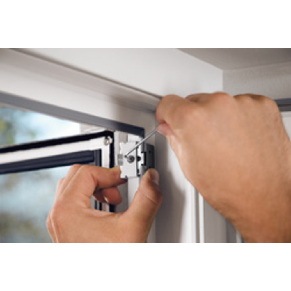TESA Adaptateur pour moustiquaire de porte ALU FALT, blanc