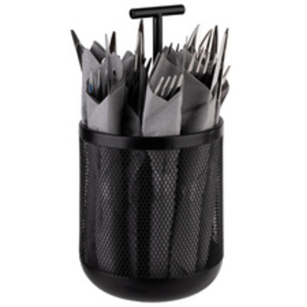 Range-couverts DART, en métal, noir