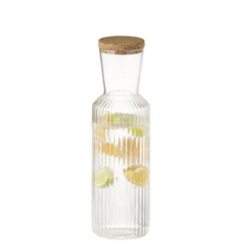 APS Carafe en verre LINES, 1,0 litre, transparent