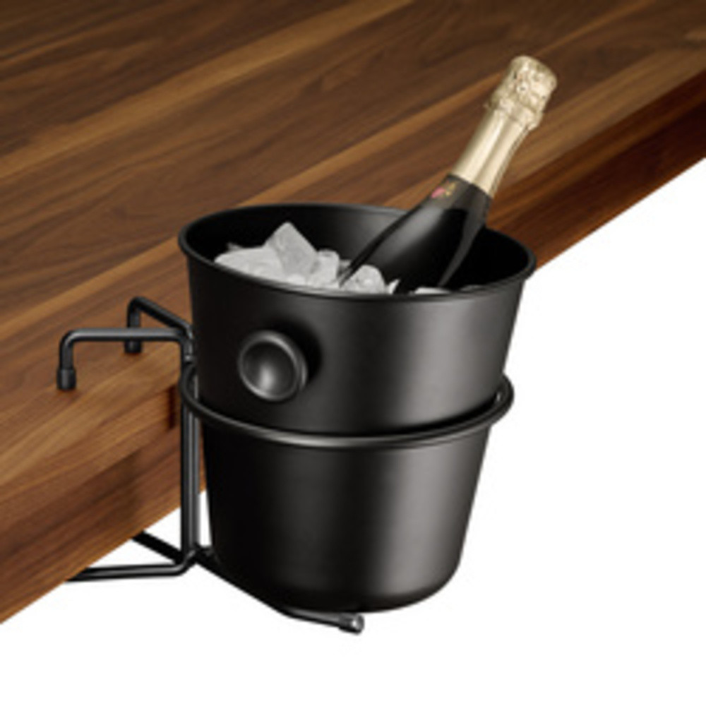 Support pour seau à vin/champagne, 730 mm, noir