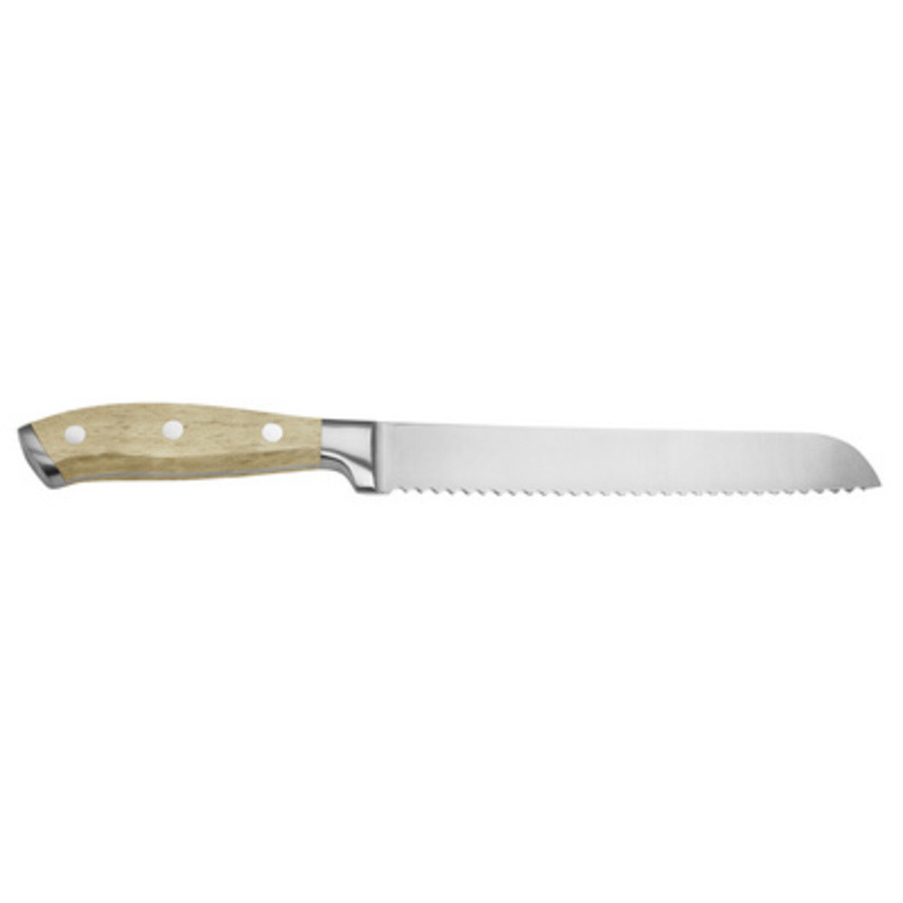 Couteau à pain, inox/hêtre, longueur: 340 mm