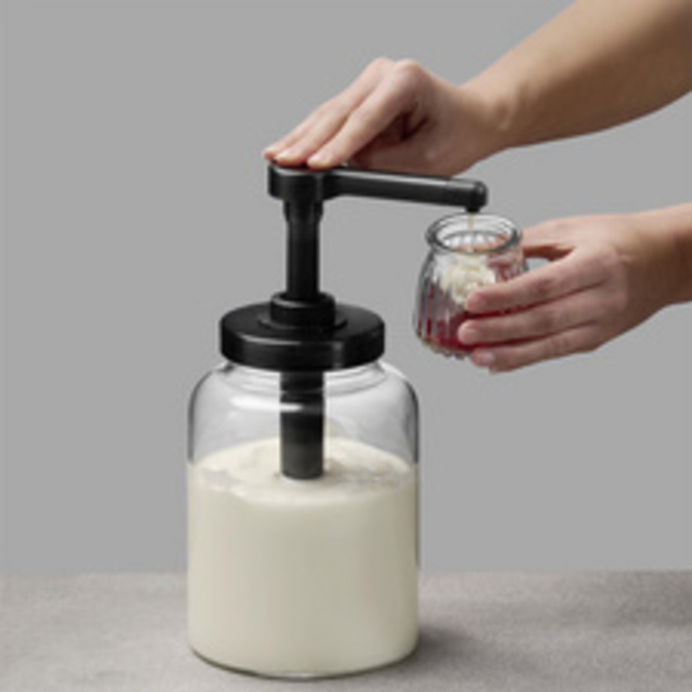 Flacon doseur DISPENSA, 1,7 litre, transparent/noir