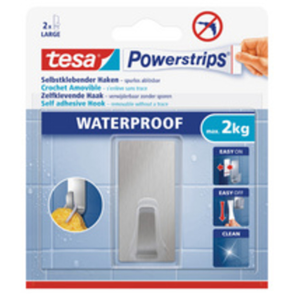 Powerstrips Crochet ZOOM WATERPROOF Small, métal