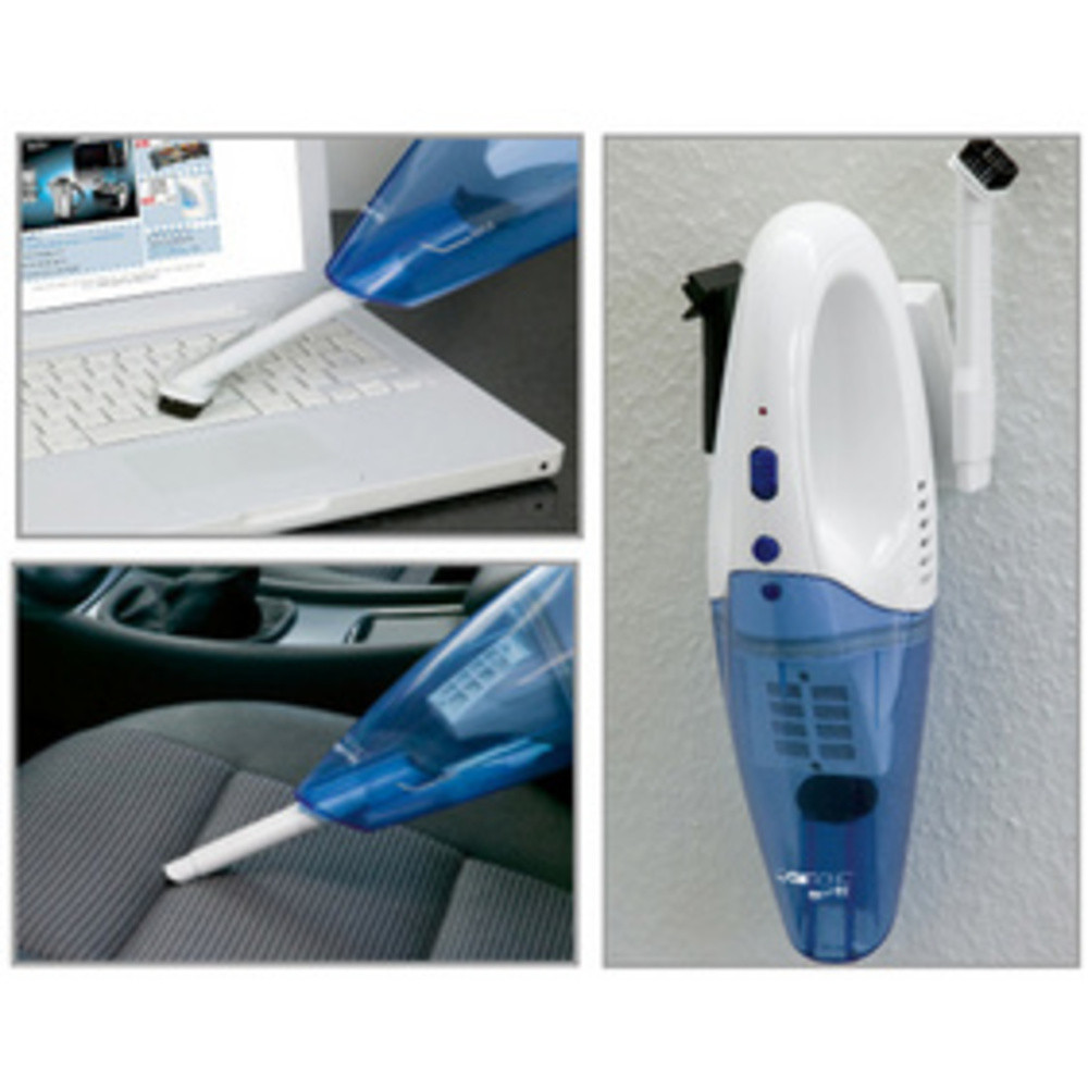 Aspirateur à main 2en1 sans fil Clatronic AKS 828 Blanc/bleu