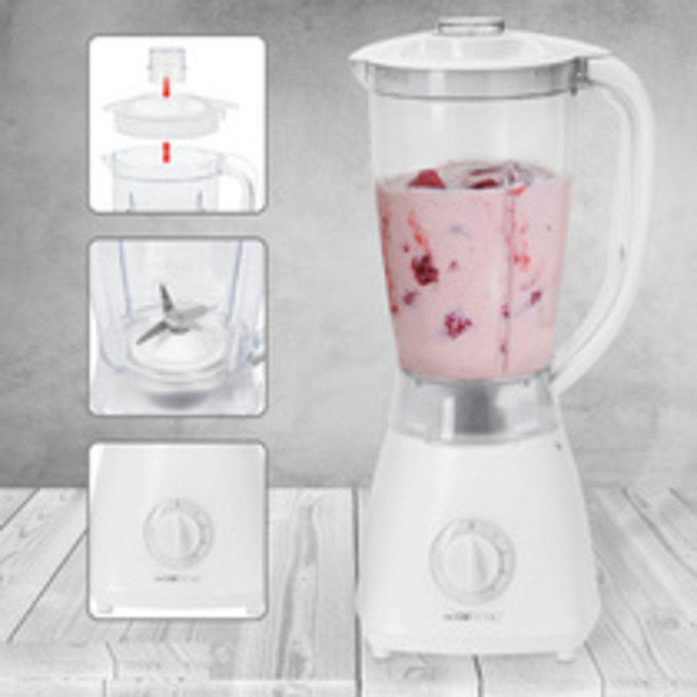 CLATRONIC mixeur blender universel UM 3470, 500 watts, blanc