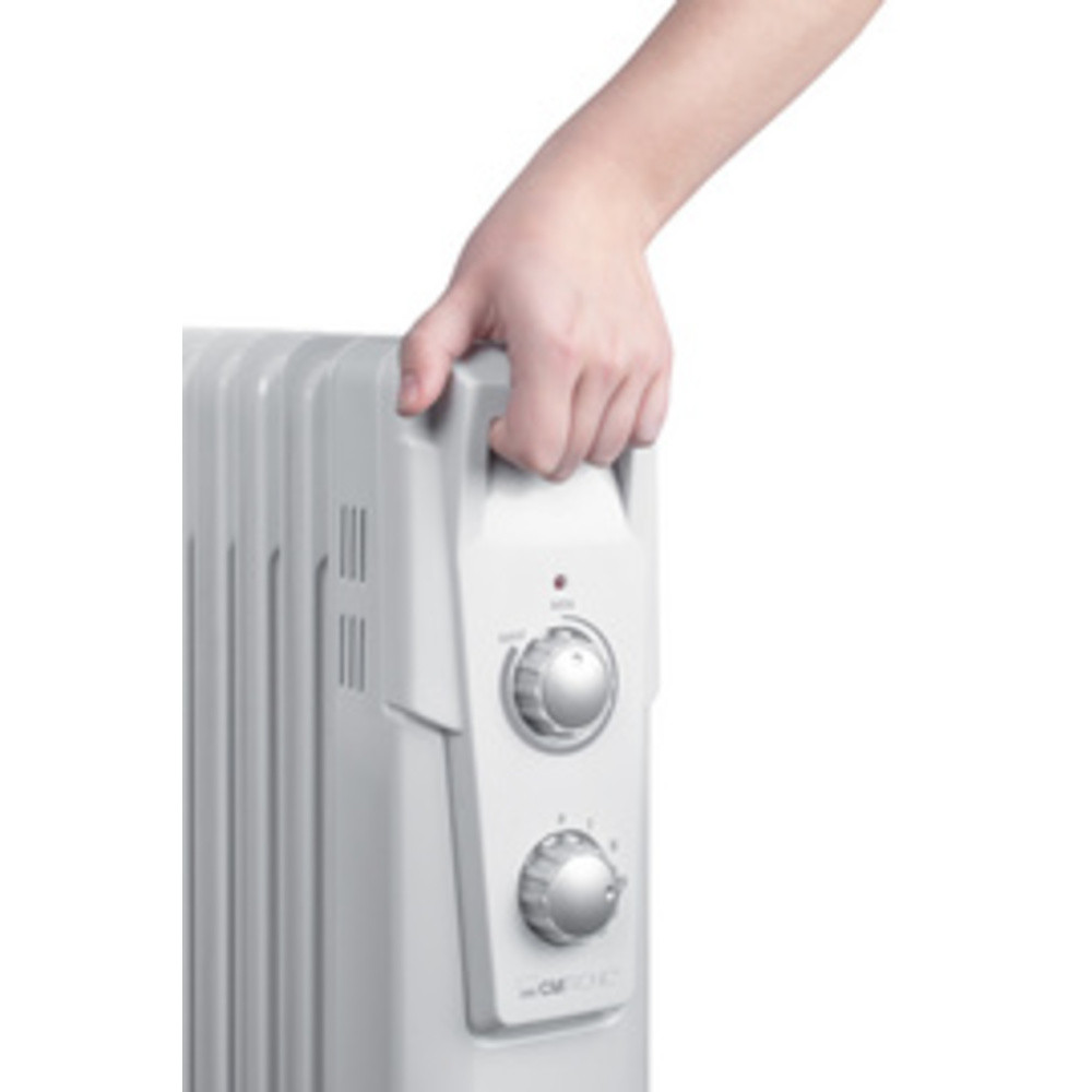 CLATRONIC Radiateur bain d'huile RA 3735, 7 lments, blanc