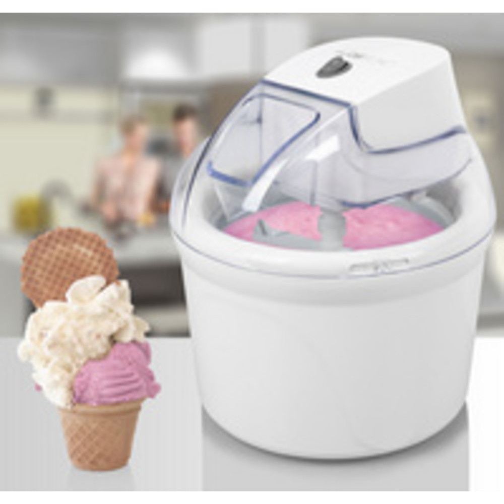 Clatronic ICM 3764 Machine à glace/Sorbetière duo deux compartiments Blanc