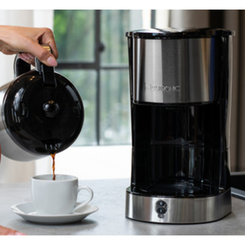 CLATRONIC Machine à café thermos KA 3805, argent / noir