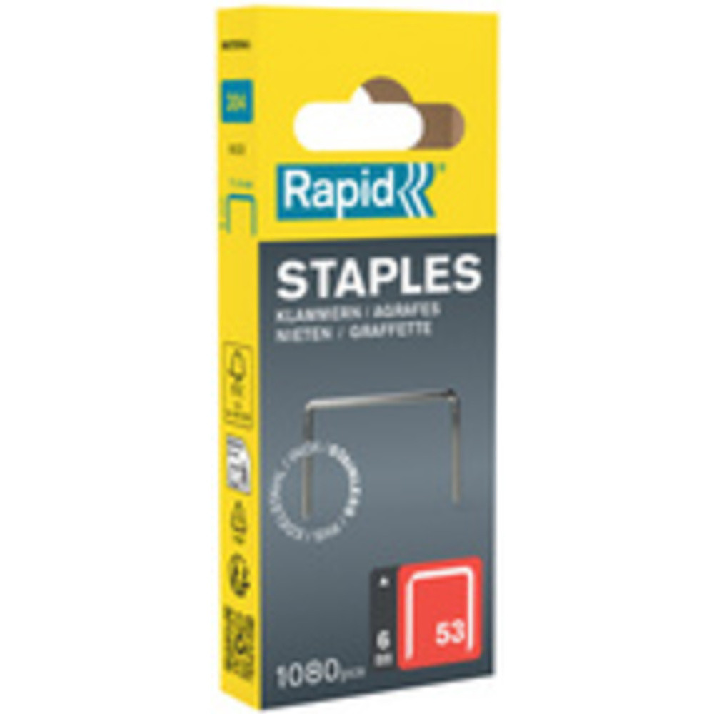 Rapid Agrafe fil fin no. 53, 6 mm, petit paquet