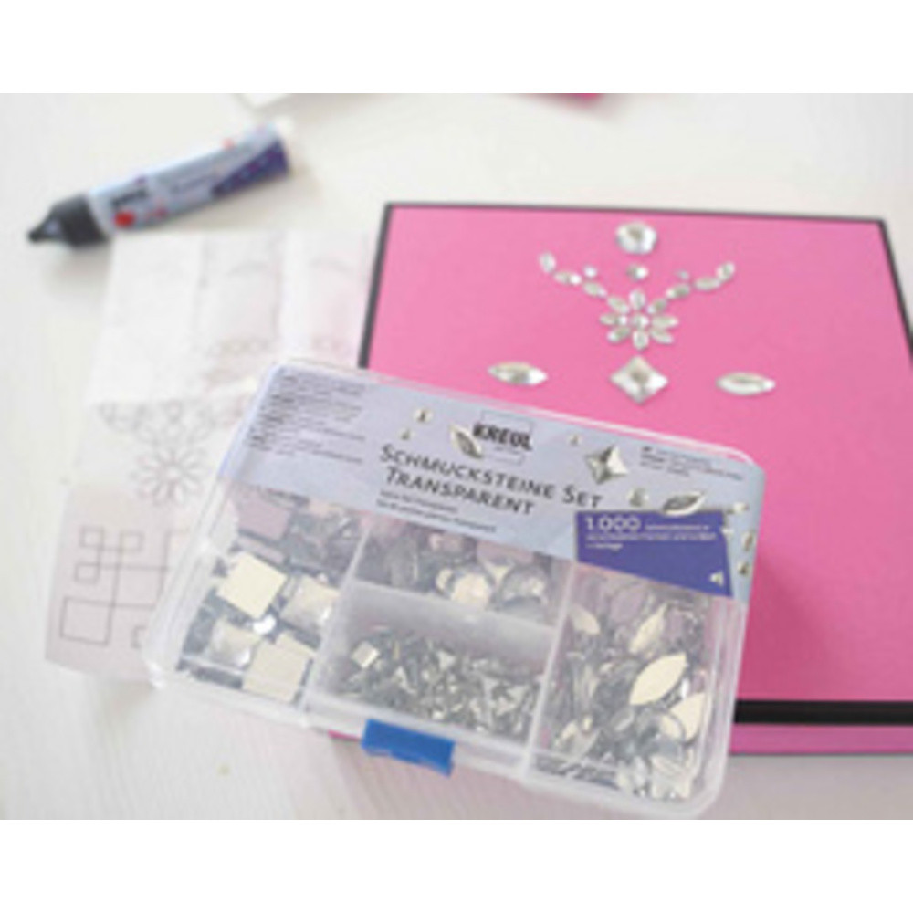 Set de pierres décoratives 'Transparent'