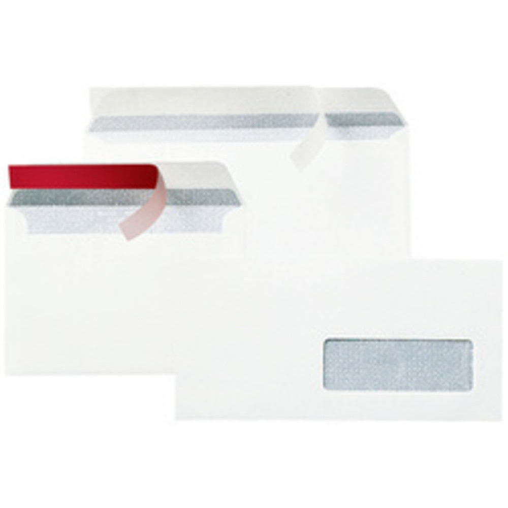 Enveloppes, DL, 110 x 220 mm, avec fenêtre à droite