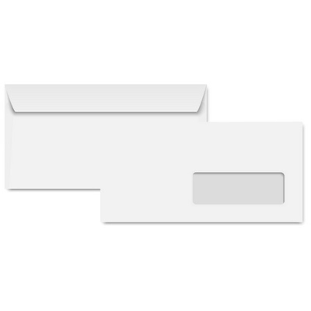CLAIREFONTAINE Enveloppes DL, 110 x 220 mm, blanc recycl
