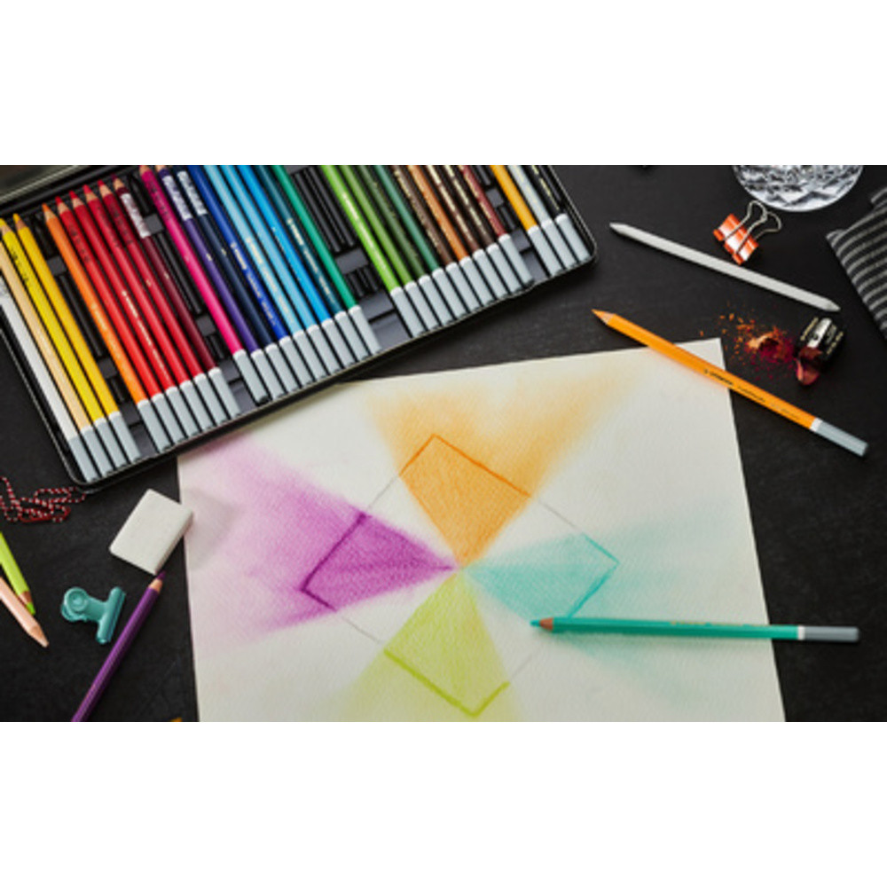 STABILO CarbOthello Crayon de couleur Boîte métal x 36 crayons pastel Gamme ARTY+ - vue 10