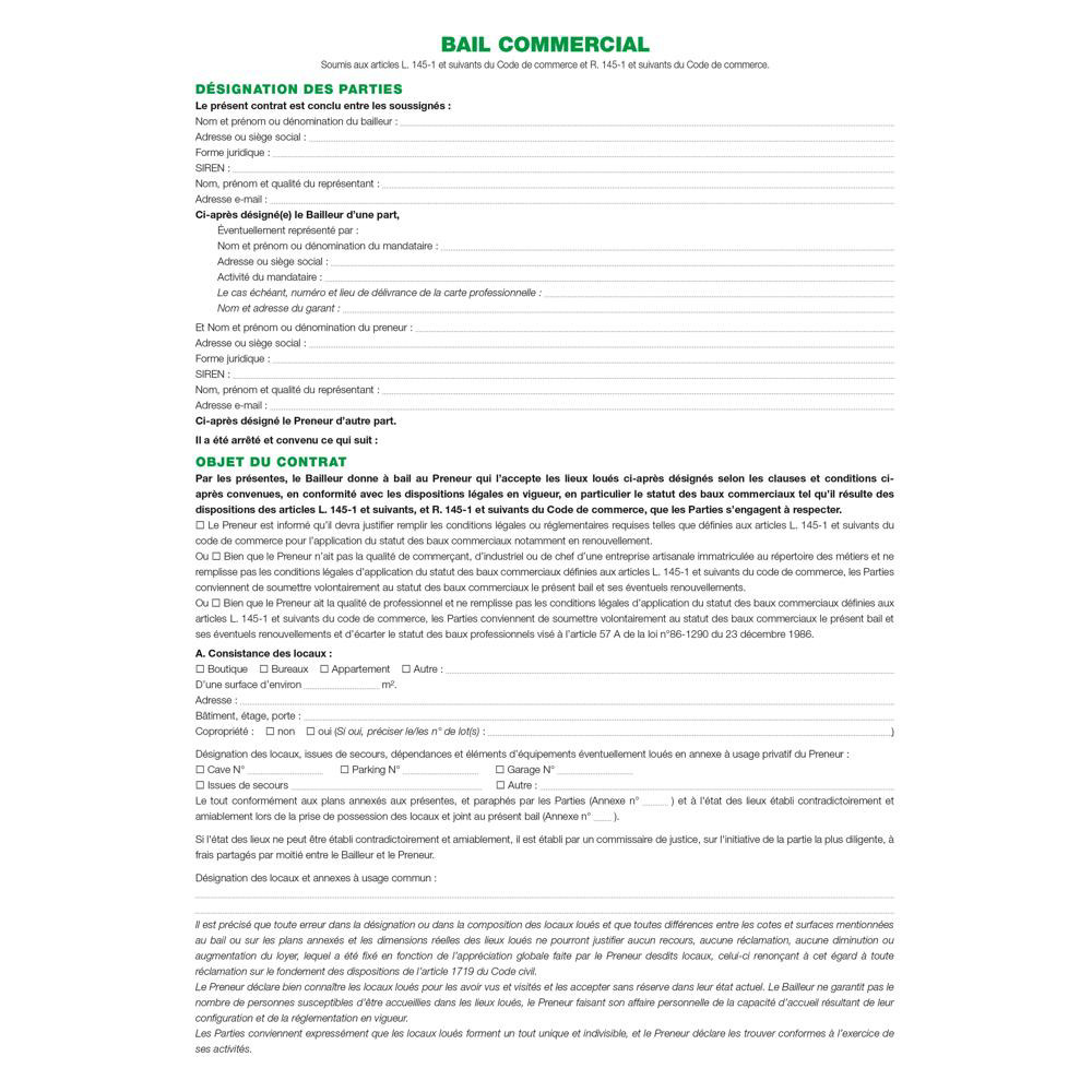 EXACOMPTA Dossier location commerciale