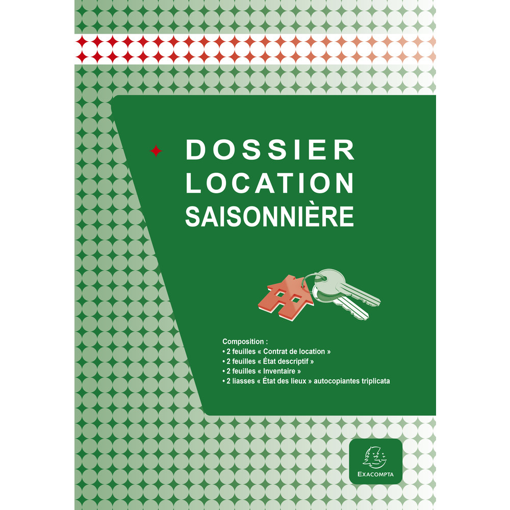 EXACOMPTA Dossier location saisonnire - Vert