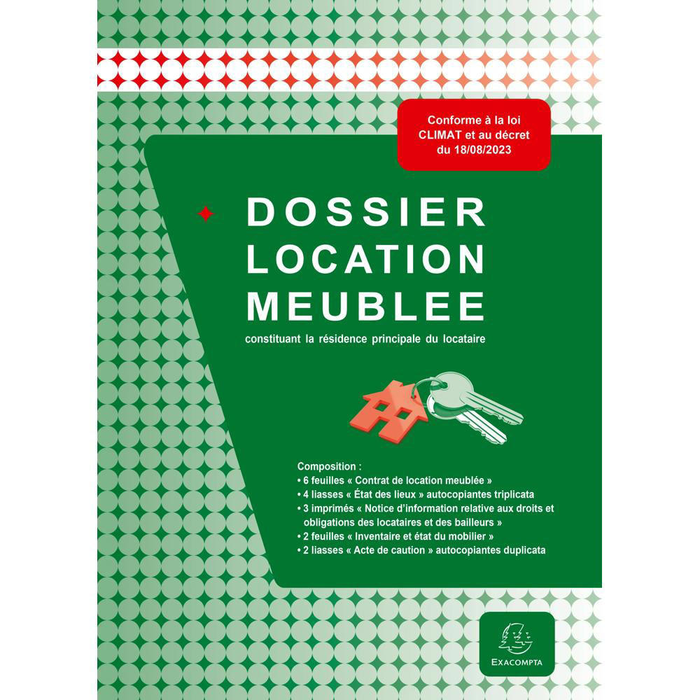 Dossier location meublée 30 x 21 5 cm