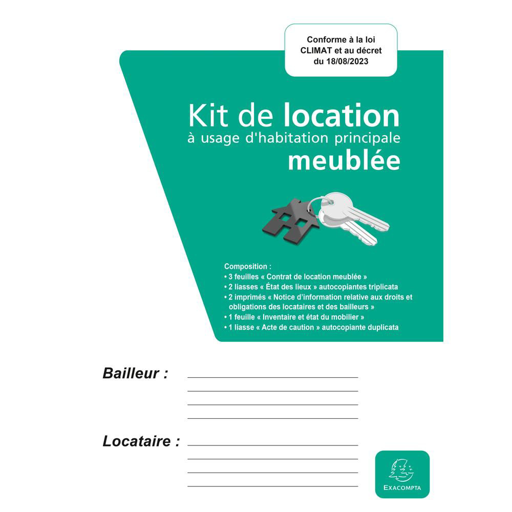EXACOMPTA Kit de location meublée