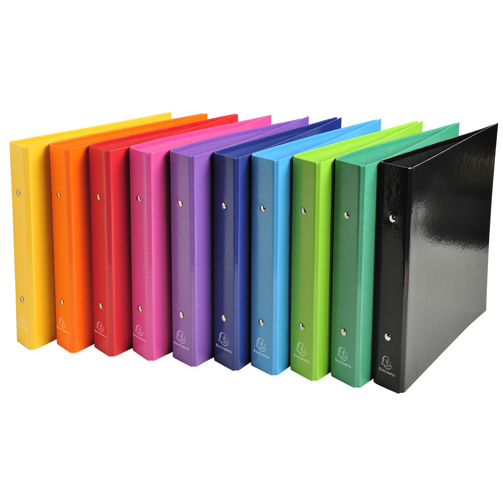 EXACOMPTA Classeur 17x22 2anneaux 25mm Iderama - Couleurs assorties