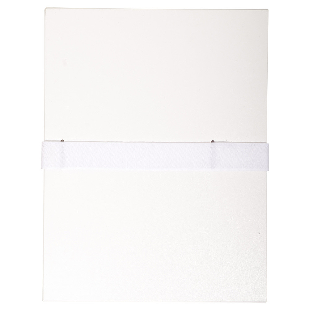 EXACOMPTA Chemise dos extensible balacron et sangle scratch. - Blanc