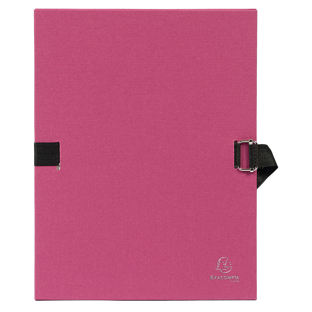 EXACOMPTA Chemise dos extensible papier - 24x32cm - Bordeaux