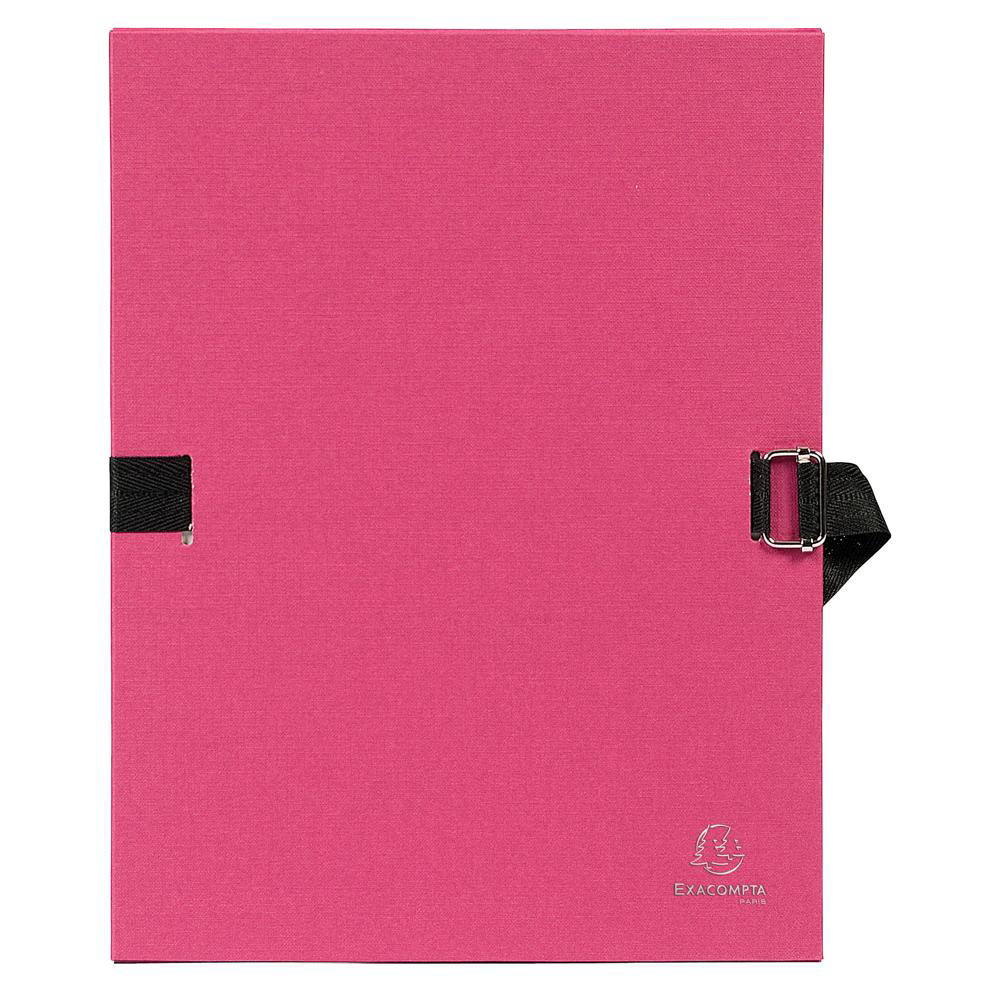 EXACOMPTA 724E Chemise dos extensible papier - 24x32cm Bordeaux